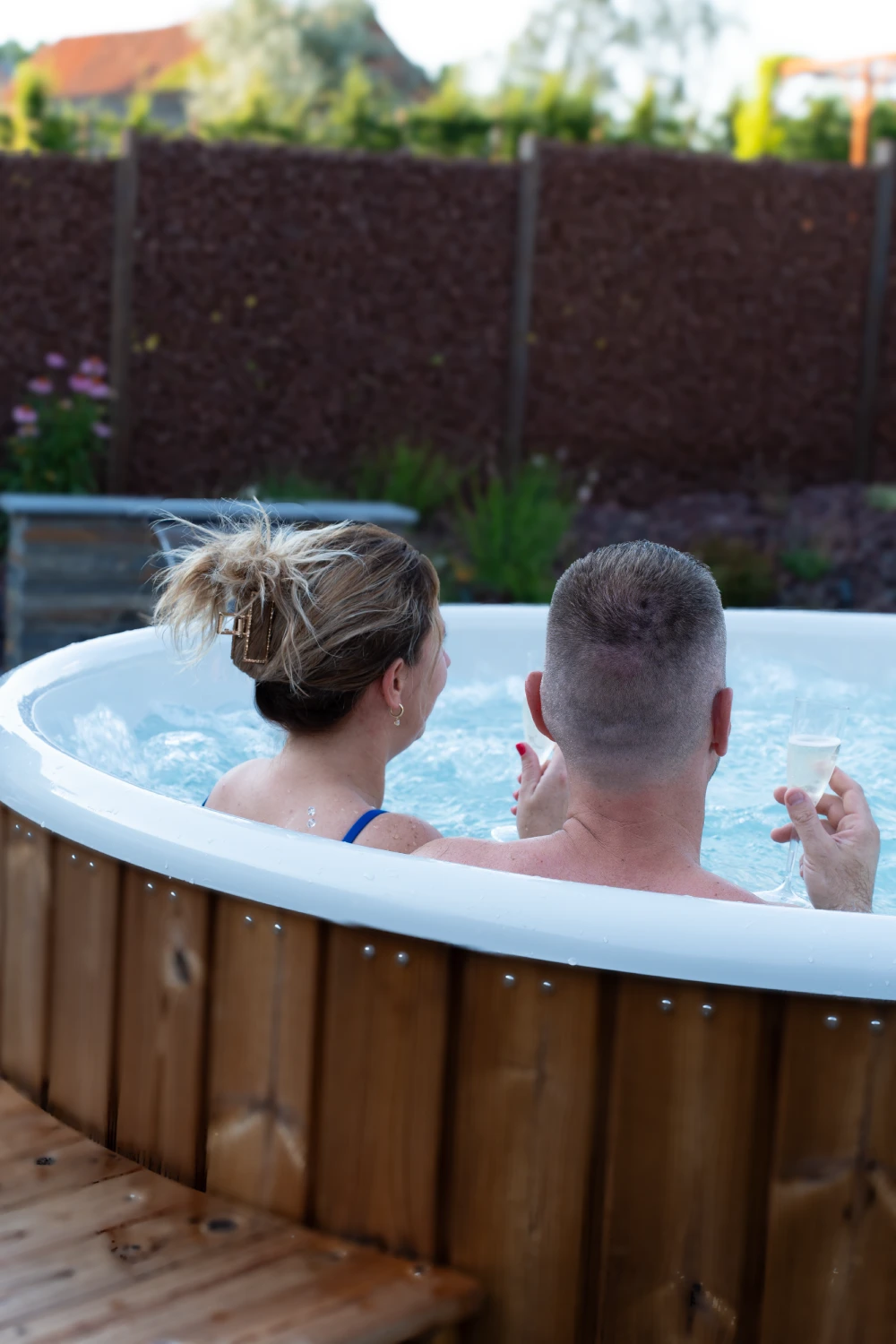 Bain nordique premium avec bulles et jets massants